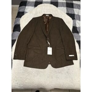 Ferrecci‎ Men's Brown Sport Blazer Jacket Size 46R 2 Button NWT